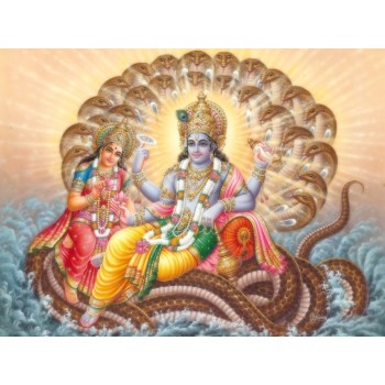 Lord Vishnu and Goddess Lakshmi